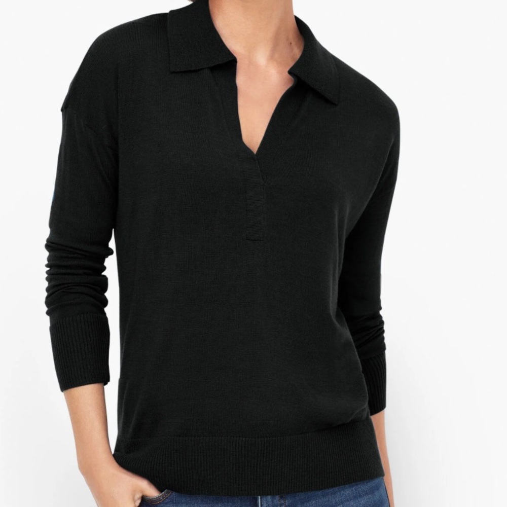 Talbots Johnny Collar Pullover Sweater